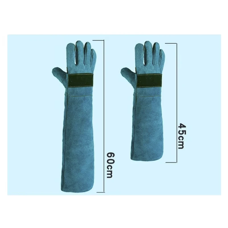 Pet Grooming Gloves Pet Protective Gloves Animal Bite Resistant Protection Gloves Bite Proof for Bathing Grooming Welding Dog/Cat/Bird/Snake/Lizard/Reptile Scratch/Bite