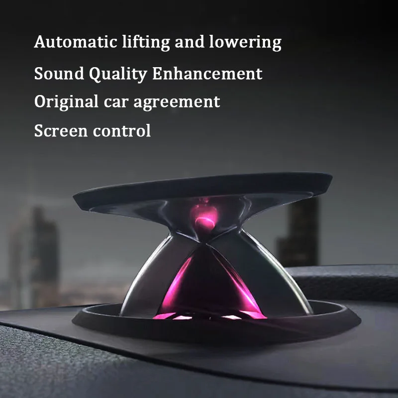 LED 리프팅 트위터 스피커, 아우디 A4, A5, A6, A7, Q5, Q7, Q8, B9 용, 자동차 악기 전기 고음 경적 장식, 32 색