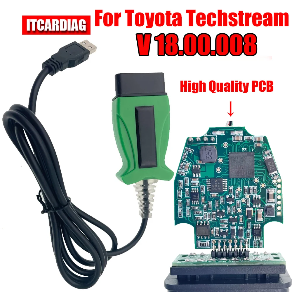 Dlc3 18.00.008 Techstream Per Toyota 2 Toyota2 Tis J2534 Passthru Obdii Obd2 Scanner Per Cavi Diagnostici Per Auto Fino A 2023 Anni