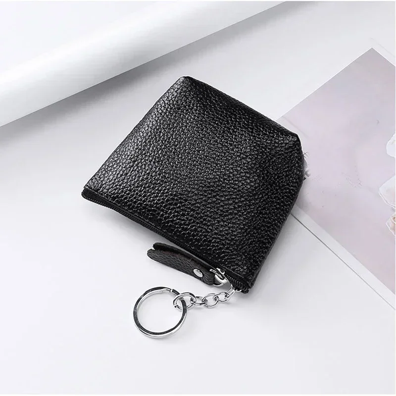 Vintage Genuine Leather Mini Coin and Card Holder Pouch