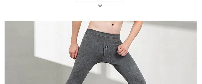 Description Picture 3 of item1PCS 100%Cotton Thermal Underwear Men Long Johns Hombre Autumn Winter Keep Warm Thermal Bottoms Mens Leggings Thermo Long Pants