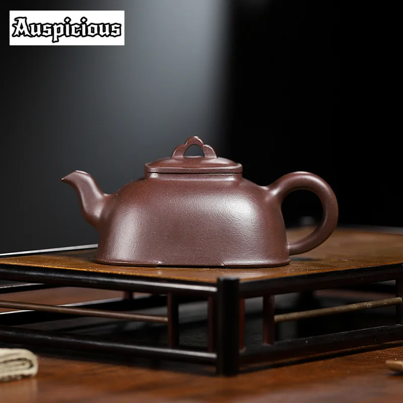 

Исинский чайник для чая из фиолетовой глины, 300 мл, арочный чайник, чайники ручной работы, красивый чайник, товары для чайной церемонии, оригинальные подарки на заказ