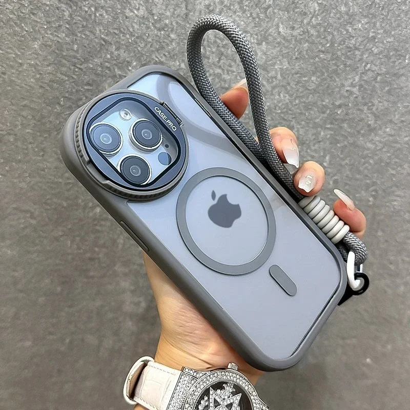 Premium Lanyard MagSafe Phone Case with Magnetic Holder & Bumper Cover