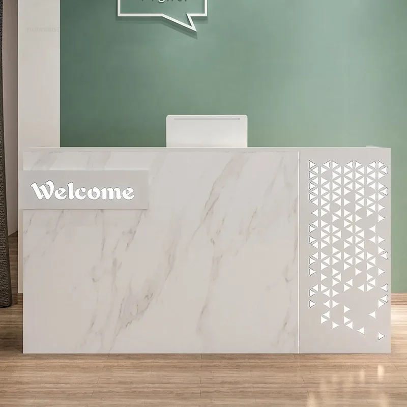 Modern Beauty Salon Reception Desks Hairdressing Shop Paint Front Desk Clothing Store Oral Dental Medical Reception Cashier E