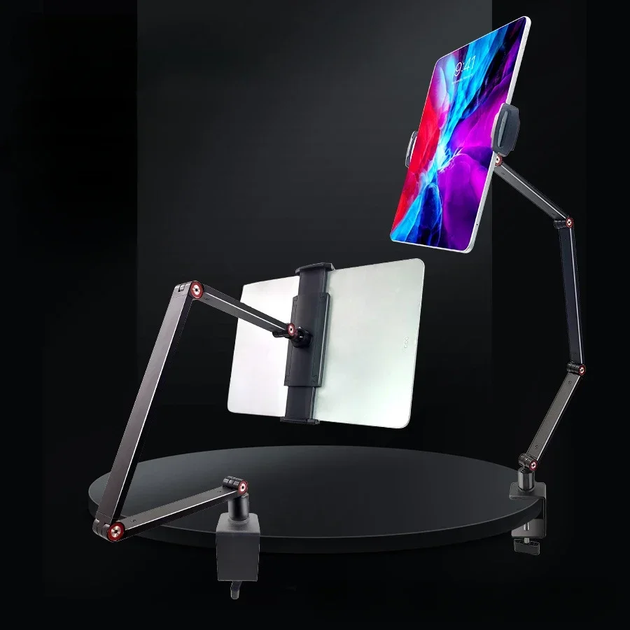 Suporte Dobrável do Monitor Portátil Braços de Metal Stand Vesa Mount Apto para 13 14 156 173 Jogos Webcas Display de Computador - Imagem 2