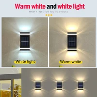 Solar Wall Lamp Outdoor Waterproof Solar Powered Up/Down Lighting for Garden Yard Home Exterior Decoration IP65 Solar Path Light 4