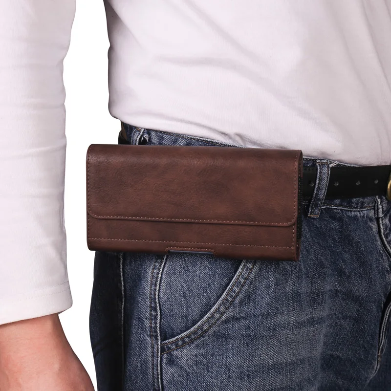 Universal Horizontal Rubber Band Cell Phone Belt Pouch