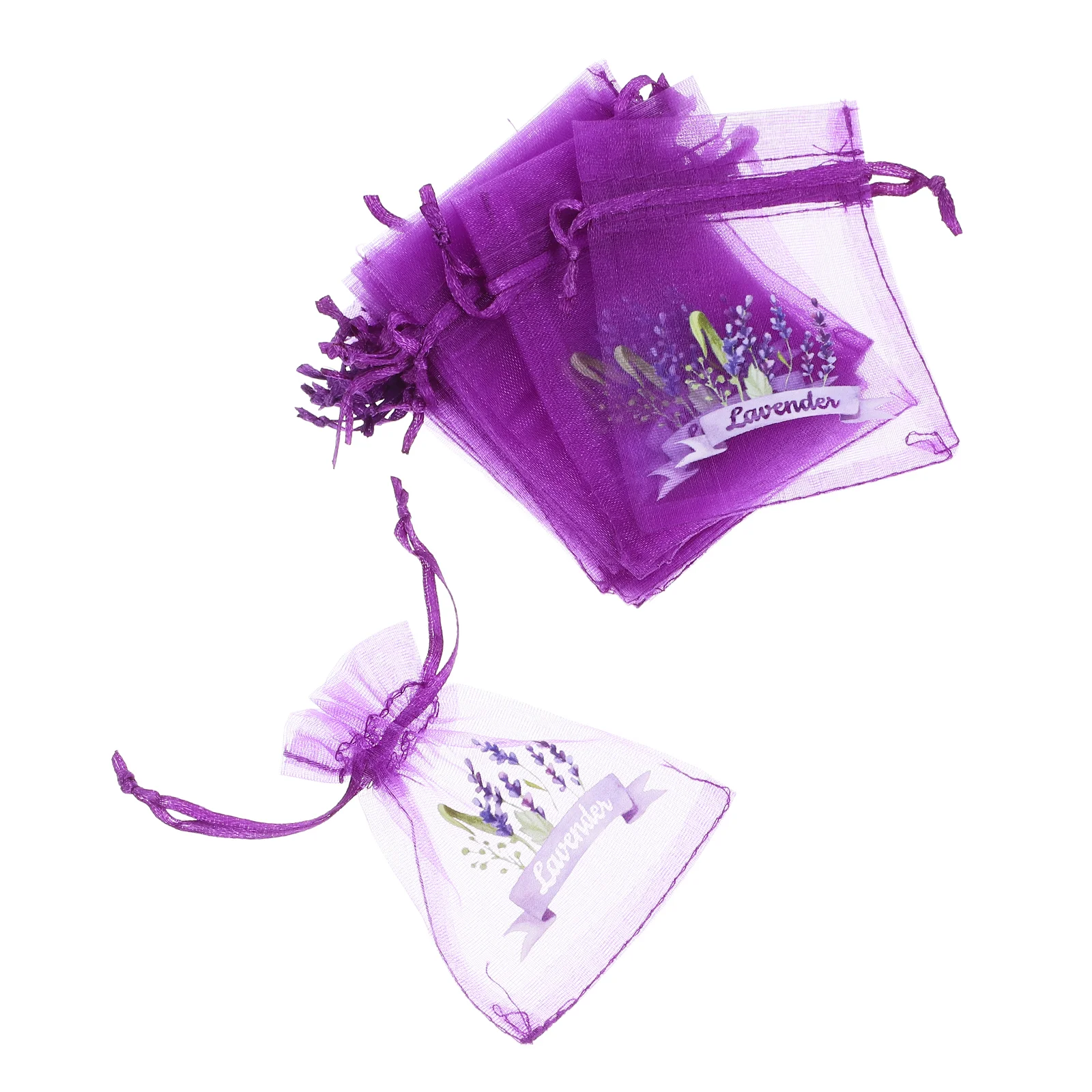 20 Pcs Lavender Bag Sachet Bags Empty for Drawstring Clear Party Favor Small Mesh Gauze Sachets