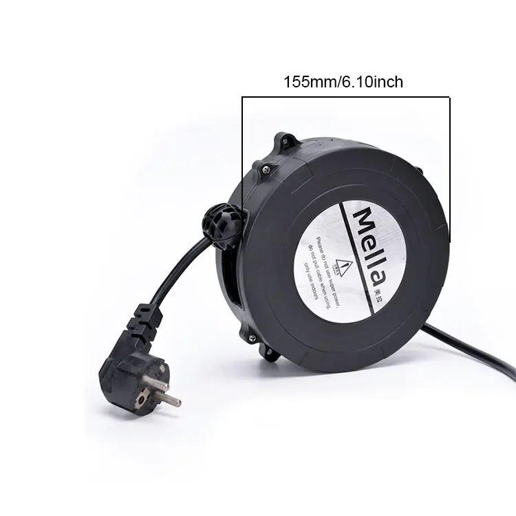 Retractable Extension Cord Reel 10M Heavy Duty Power Cord 180° Swivel  Bracket for Ceiling or Wall Mount Auto Electric Cable Reel - AliExpress