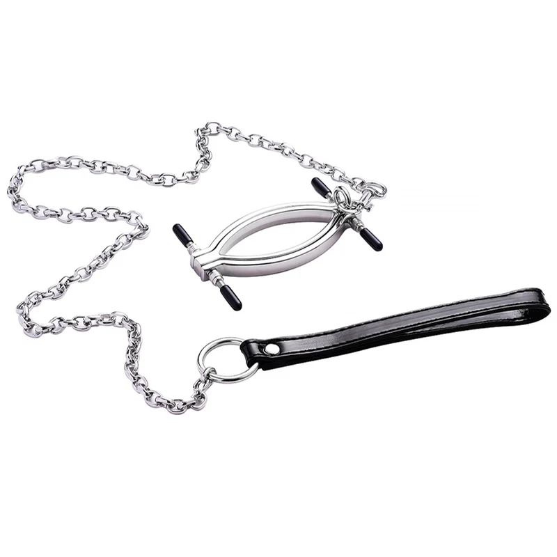 Sex Toys For Women Labia Clamp With Metal Chain Bondage Equipment Clitoris Stimulation Speculum Vagina Opener Exotic Accessories