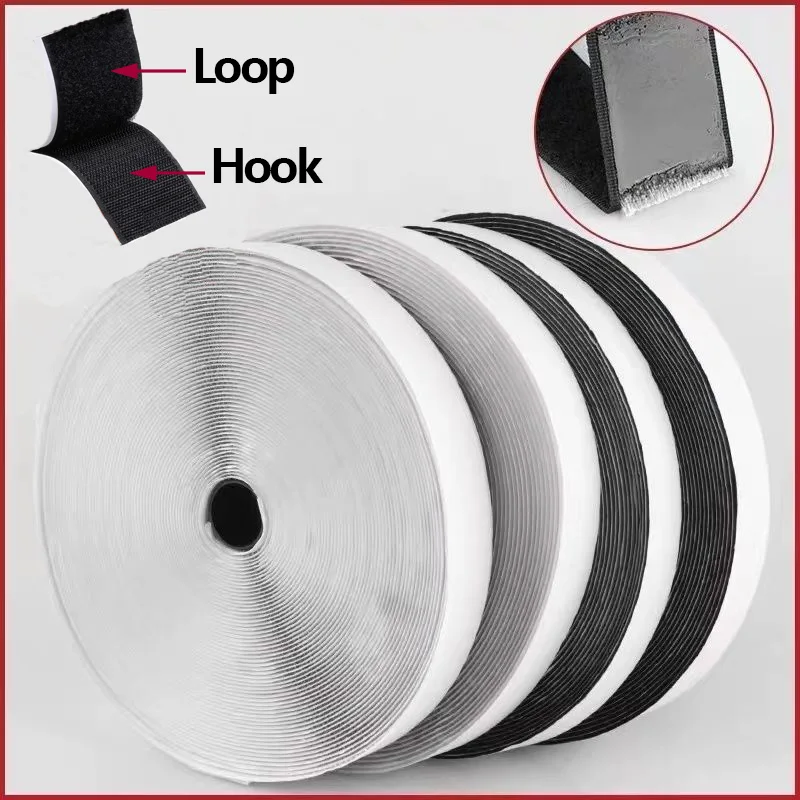 Self Adhesive Extra Strong Double Sided Adhesive with Sticker Powerful Hook and Loop Fastener Magic Sticker Tape Scratch Tapes