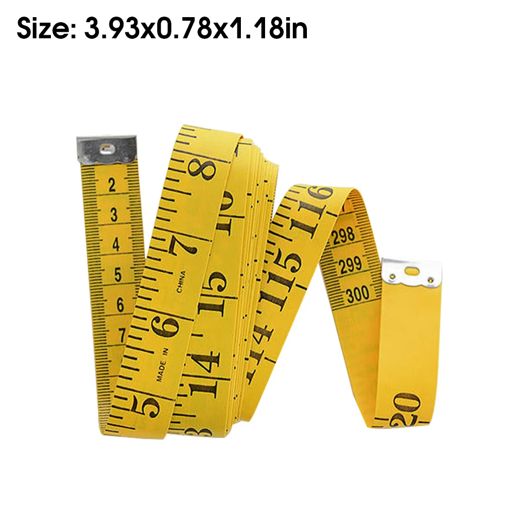 Sewing Tape Measure Body Ruler Waistline Shoulder Centimeter Meter Yellow -  AliExpress