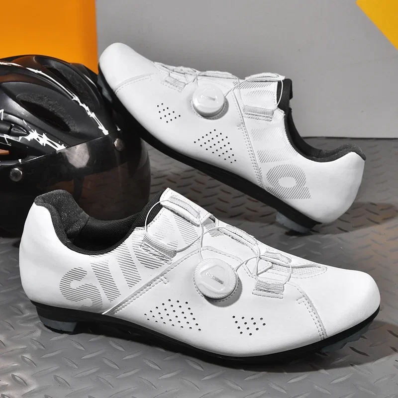Men Professional SPD Road Cycling Cleats Cycling Shoes MTB Mountain Shoes Outdoor Breathable Sneakers Mountain Bike