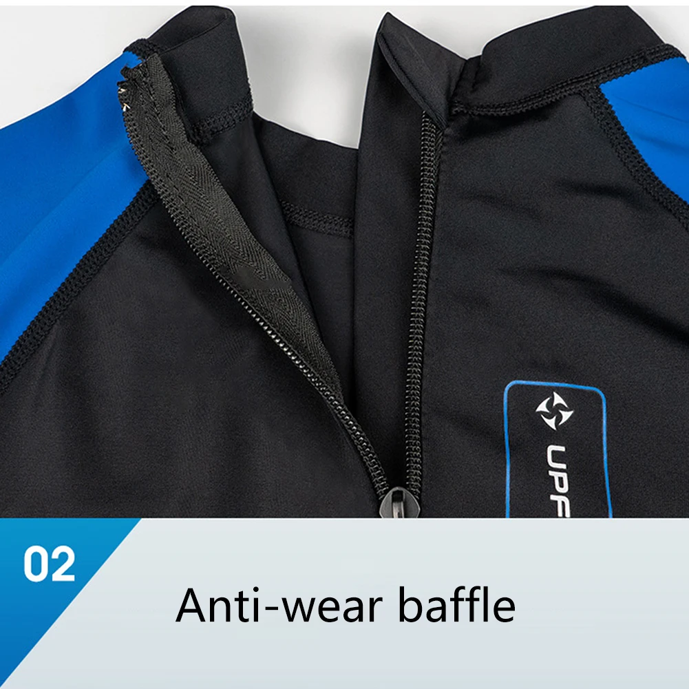 Men Diving Skin Clothes Long Sleeve Sunscreen Snorkeling Surfing Swimsuit Elastic Anti-scratch Breathable Water Sports Equipment