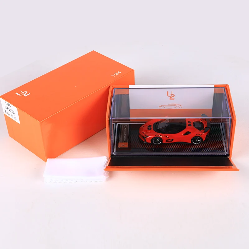 1/64 U2 フェラーリ sf90 xx ストラダーレ U2 1:64 White SF90XX Stradale Racing Sports Model Diecast