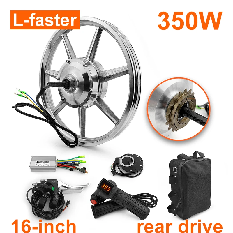 Bicycle Parts 16 Inch Front Wheel Electric Bike Kit Bicycle Parts