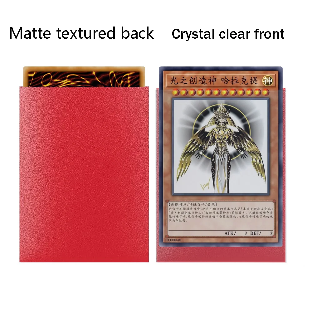 100 pcs 62 × 89mm japanische Schutzhüllen für Ygo-Kartenspiel karten matti erte Karten hüllen abdeckung für Sport karten – Detail 7