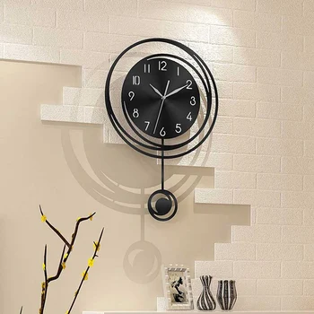 Circular Hollow Swinging Wall Clock 1