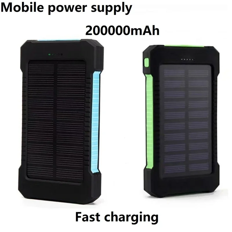 

Free Shipping 200000mAh Top Solar Power Bank Waterpro of Emergency Charger External Battery Powerbank for IPhone LED SOS Light