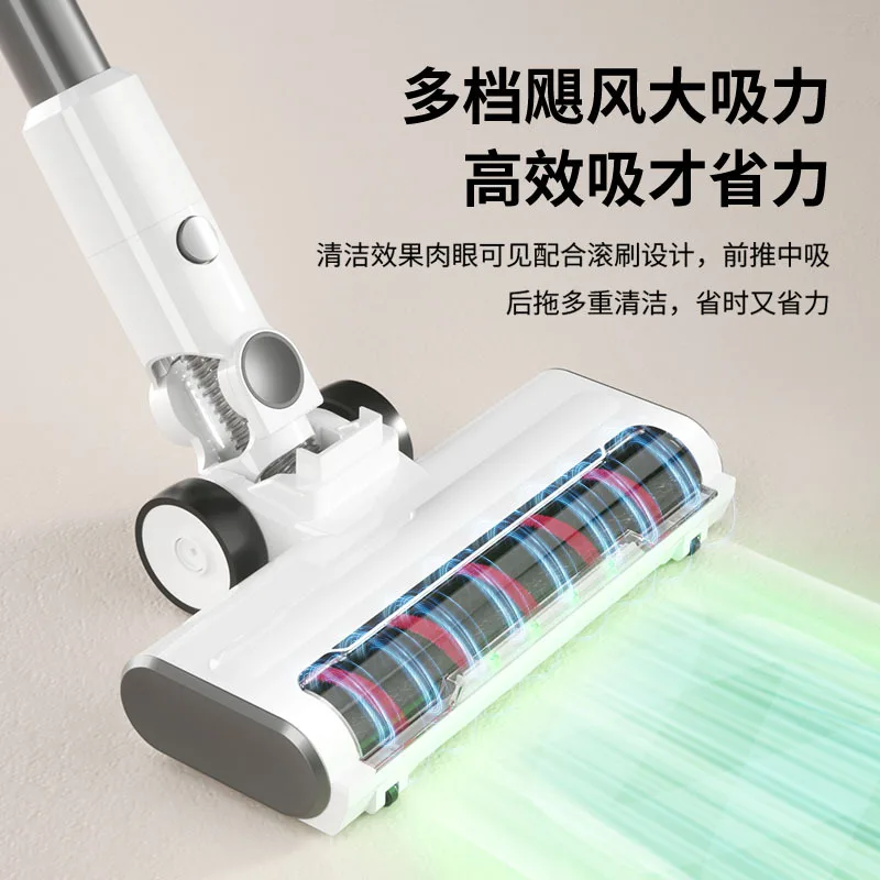 24V 접이식 무선 핸디형 진공청소기 - 고성능 흡입, 물걸레 및 청소 기능 올인원, 물탱크 및 LED 디스플레이 포함, 가정용