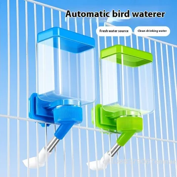 Z[Z] Dispenser d'acqua automatico per uccelli, da appendere alla gabbia, facile da pulire e installare, accessori per gabbie di uccelli