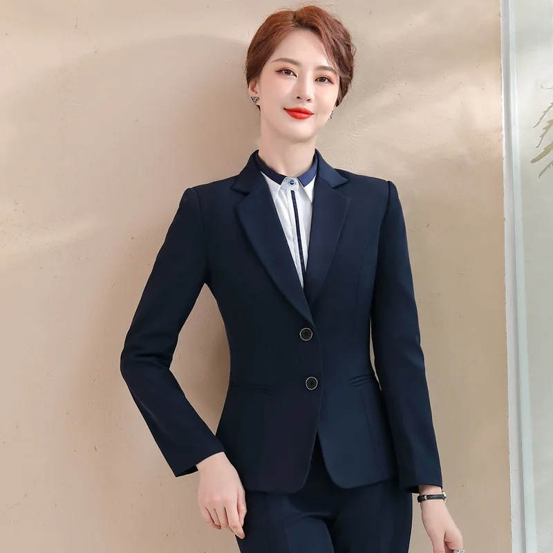 1502 Hotel Manager Work Clothes Temperament Slim Fit Vest Suit White Collar Business Formal Wear Suit Business Wear Work Clothes