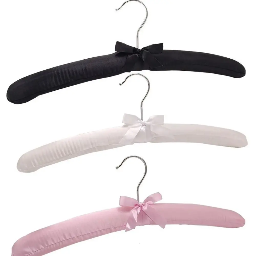 5PCS Coat Satin Padded Clothes Silk Wrapped Display Hanger Sponge Hangers Clothes Hanger 5