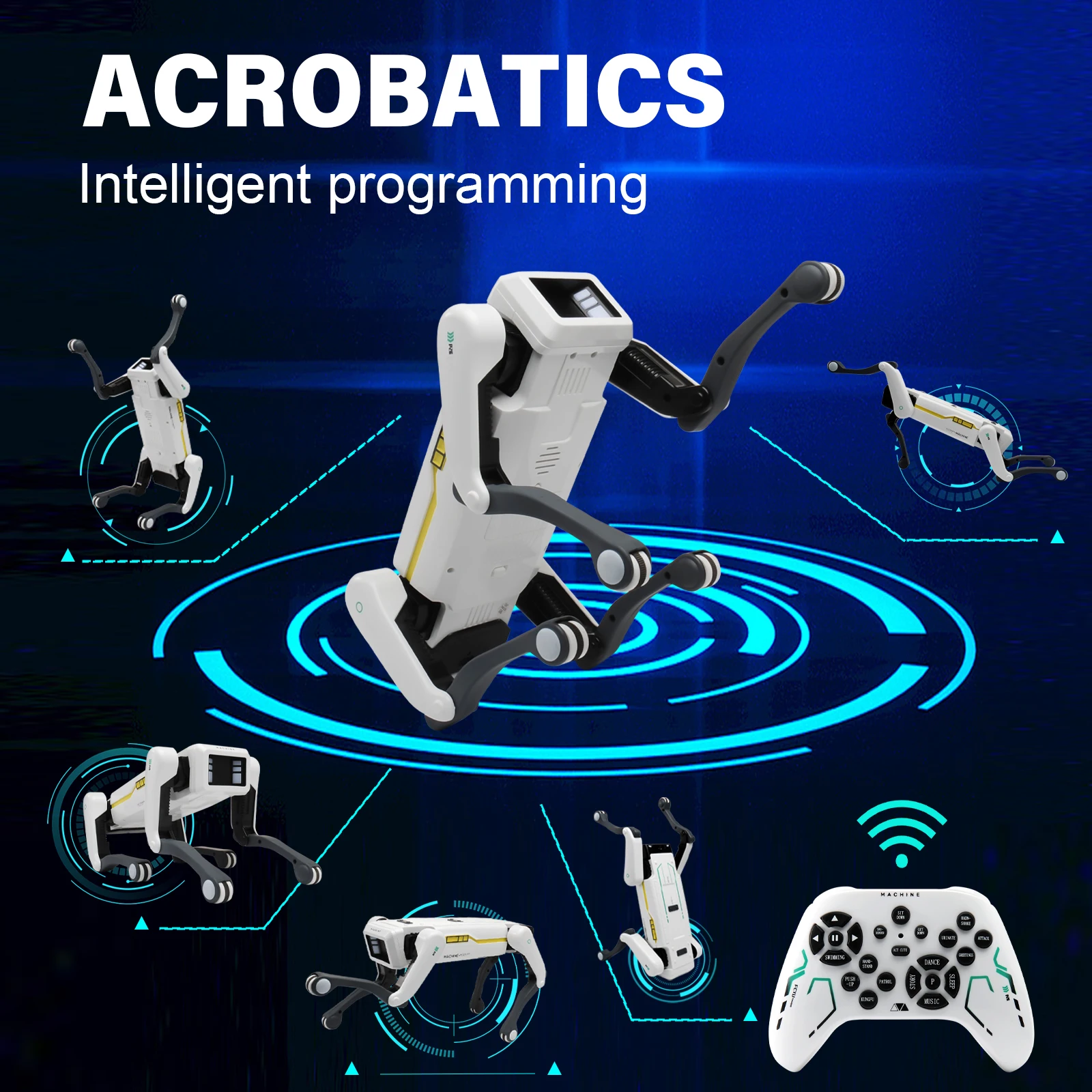 Intelligent AI RC Robot Dog Voice Dialogue APP Remote Control Programming Singing Dancing Machine Dog Kids Toys - Image 3