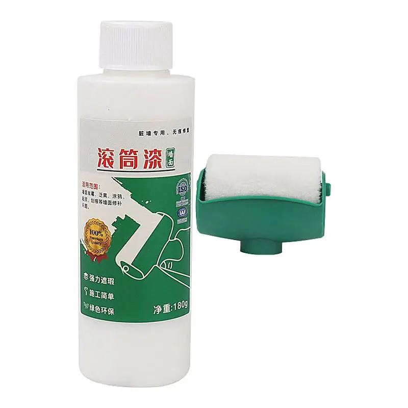 Roller Brush Paint 1PC Wall Repair Roller with Rolling Brush for Waterbased Paint