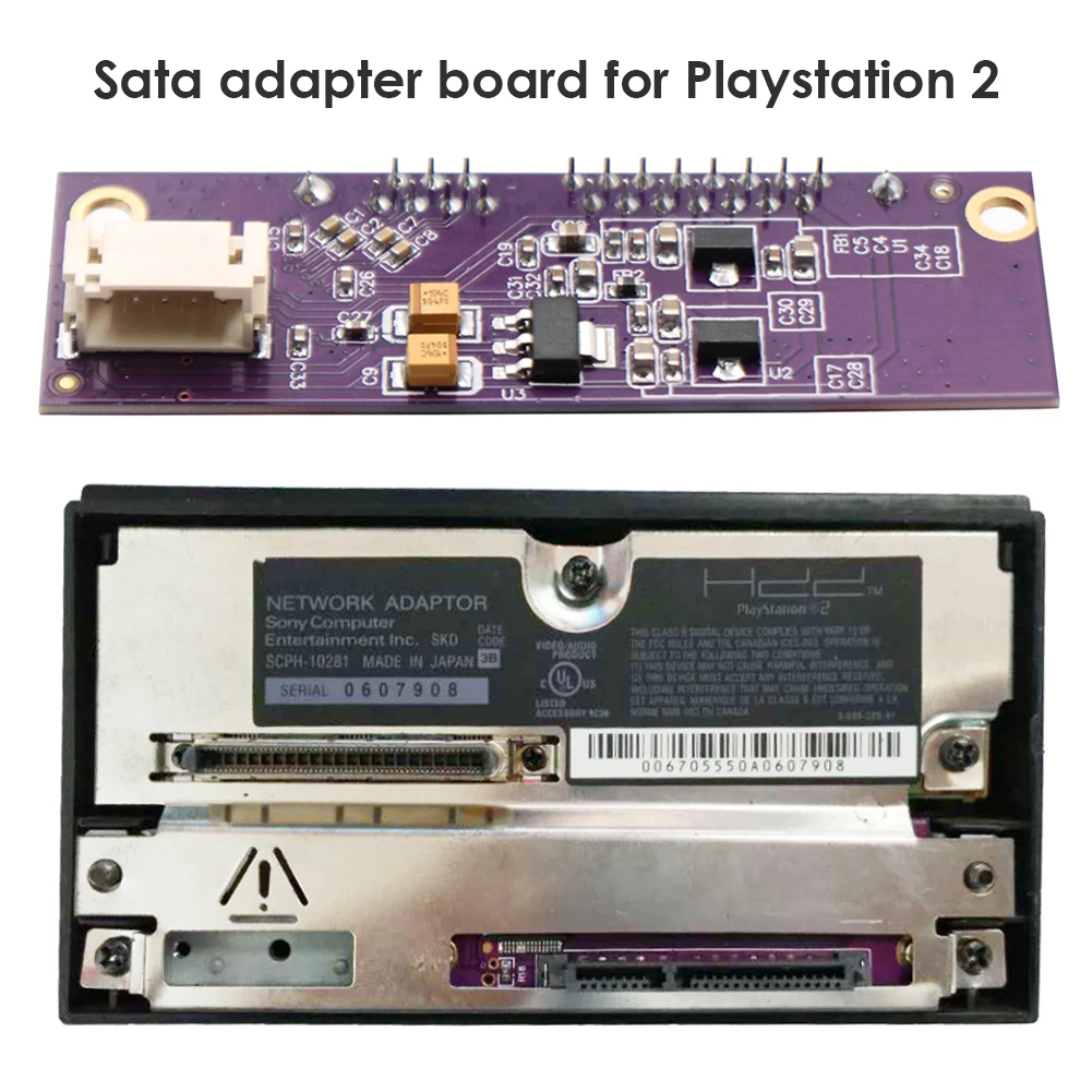 PS2 SATA ̽ Ʈũ ī   ܼ, PS2 ÷̼̽ 2 IDE HD ϵ ũ ̺, PS2  ׼