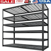 Heavy Duty Garage Shelving 3500LBS Load Capacity 6 Tier Adjustable Metal Storage Rack Industrial Shelves Office Home Gym 1