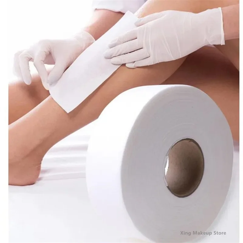 1 Roll 50m 100m Nonwoven Wax Strips For Hair Removal Body Cloth Hair Remove Wax Paper Rolls Hair Removal Epilator High Quality 2