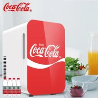 6L mini Refrigerator Portable Coca-Cola Multifunction Refrigerator Warmer Cooler Fridge for Home Car Small Fridge 12V DC 220V 2
