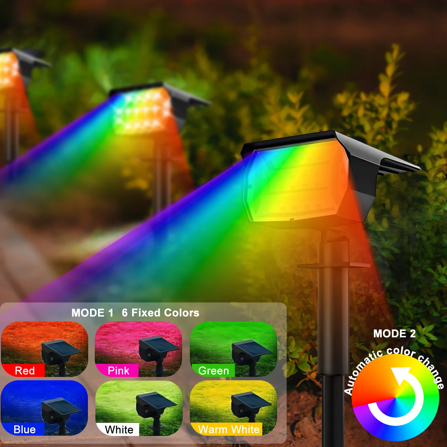 LED Solar Landscape Lights 6 LED Solar Landscape Lights 6