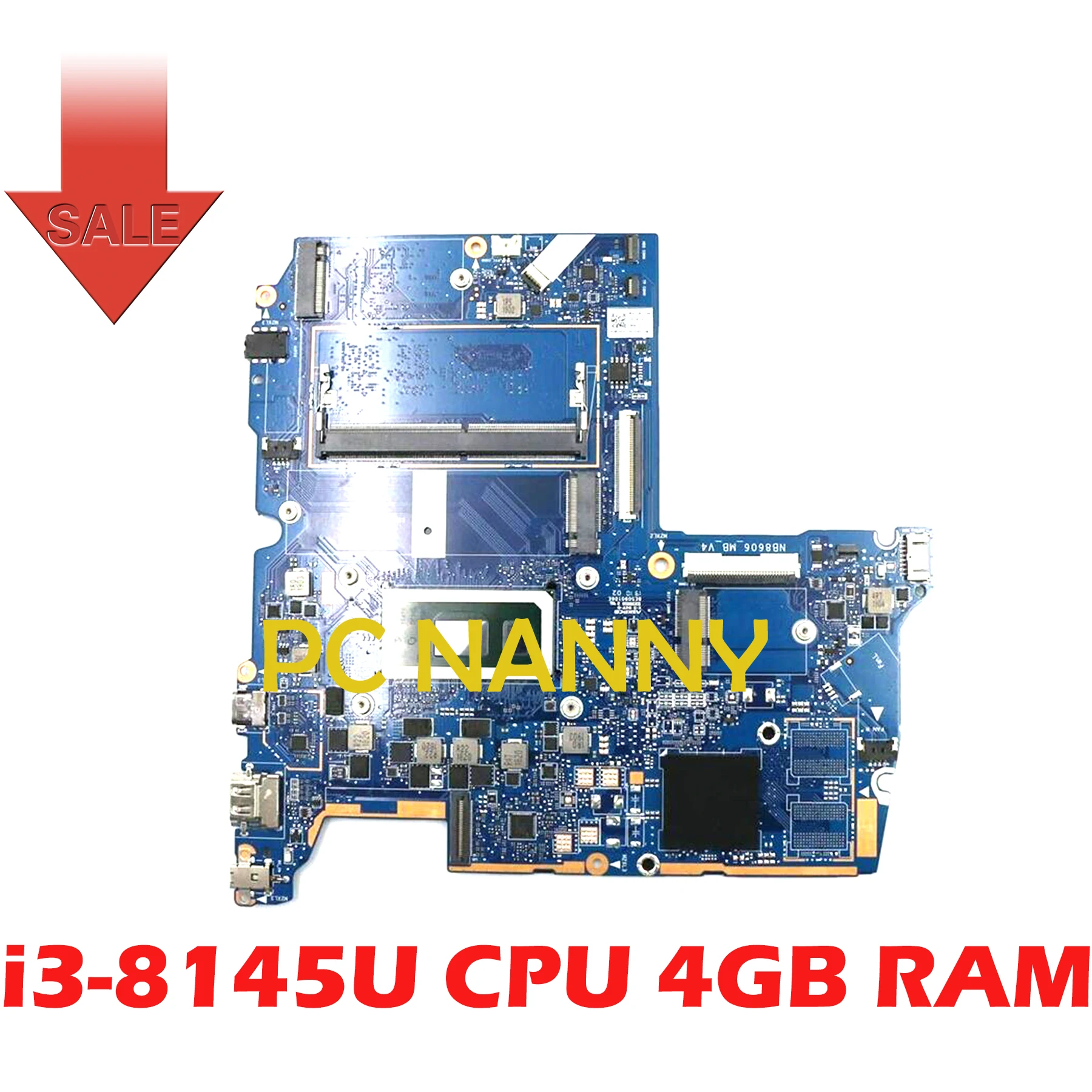 

PCNANNY for Lenovo IdeaPad S540-15IWL MotherBoard Main Board Core i3-8145U CPU 4GB RAM NB8606_MB_V4 NB8606