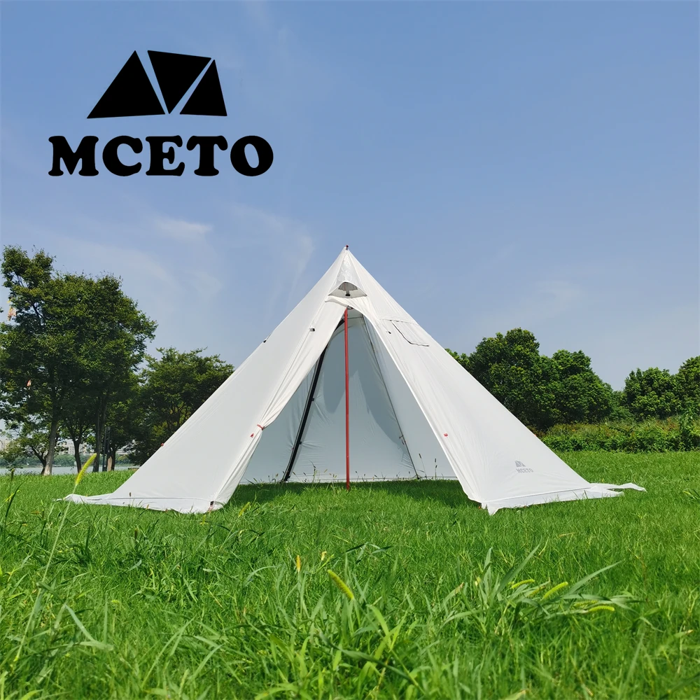 MCETO Outdoor Camping Lightweight 400CM Teepee 20D Hot Tent with Stove