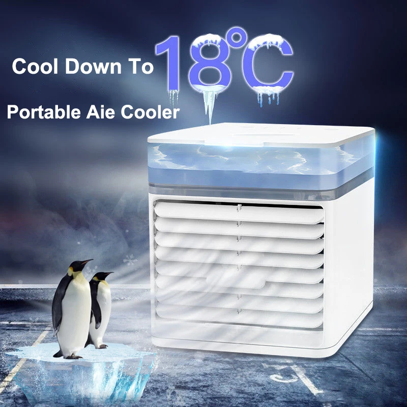 2023 New 12W Portable Air Conditioner with Ultraviolet Germicidal Lamp USB Air Cooler Desktop
