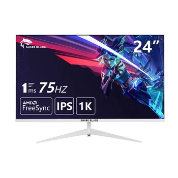 HD 데스크탑 게이밍 컴퓨터 화면, 24 인치 PC 모니터, Ips LCD 디스플레이, 75Hz