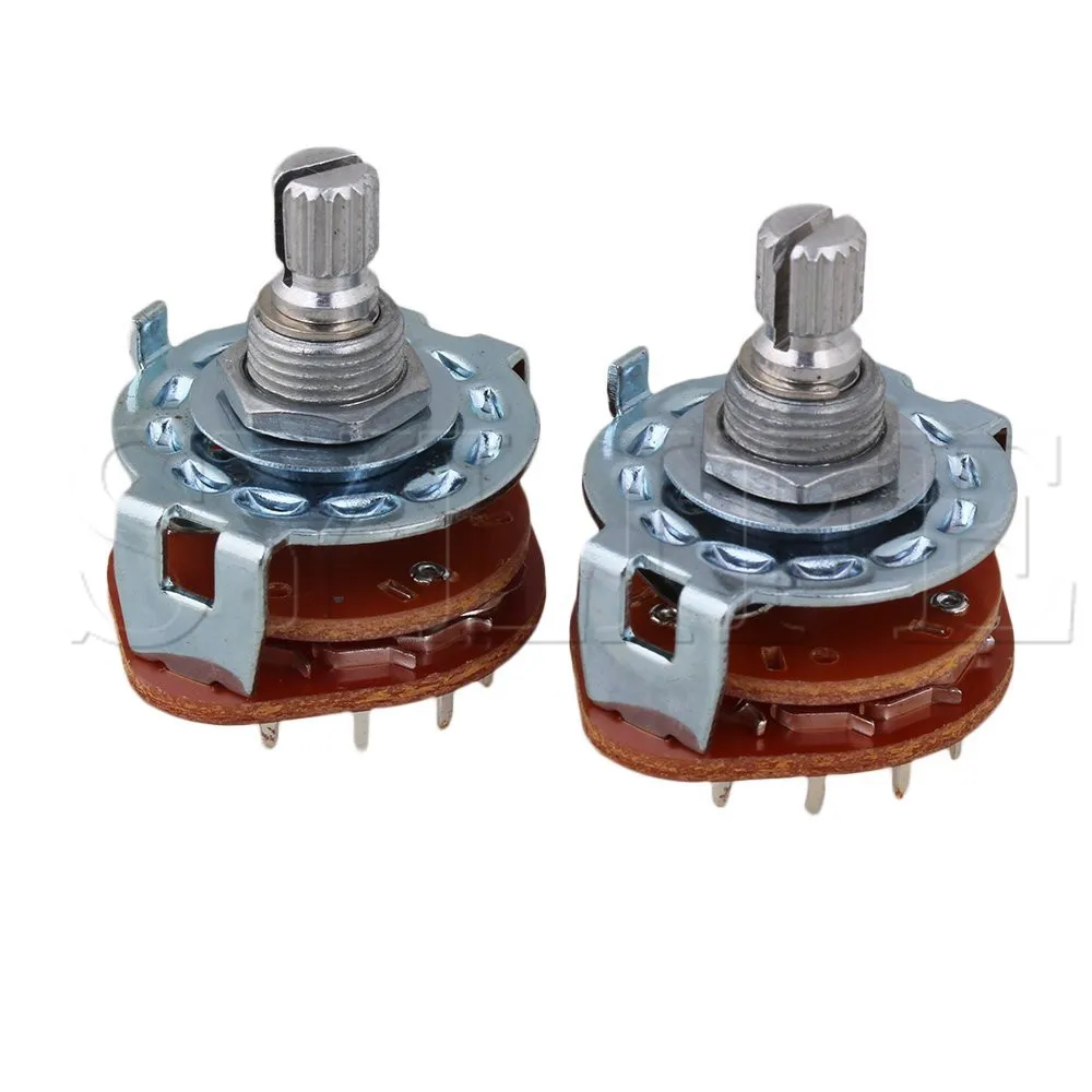 

2 x Channel Band Rotary Switch Selector 3-Pole 4-Position