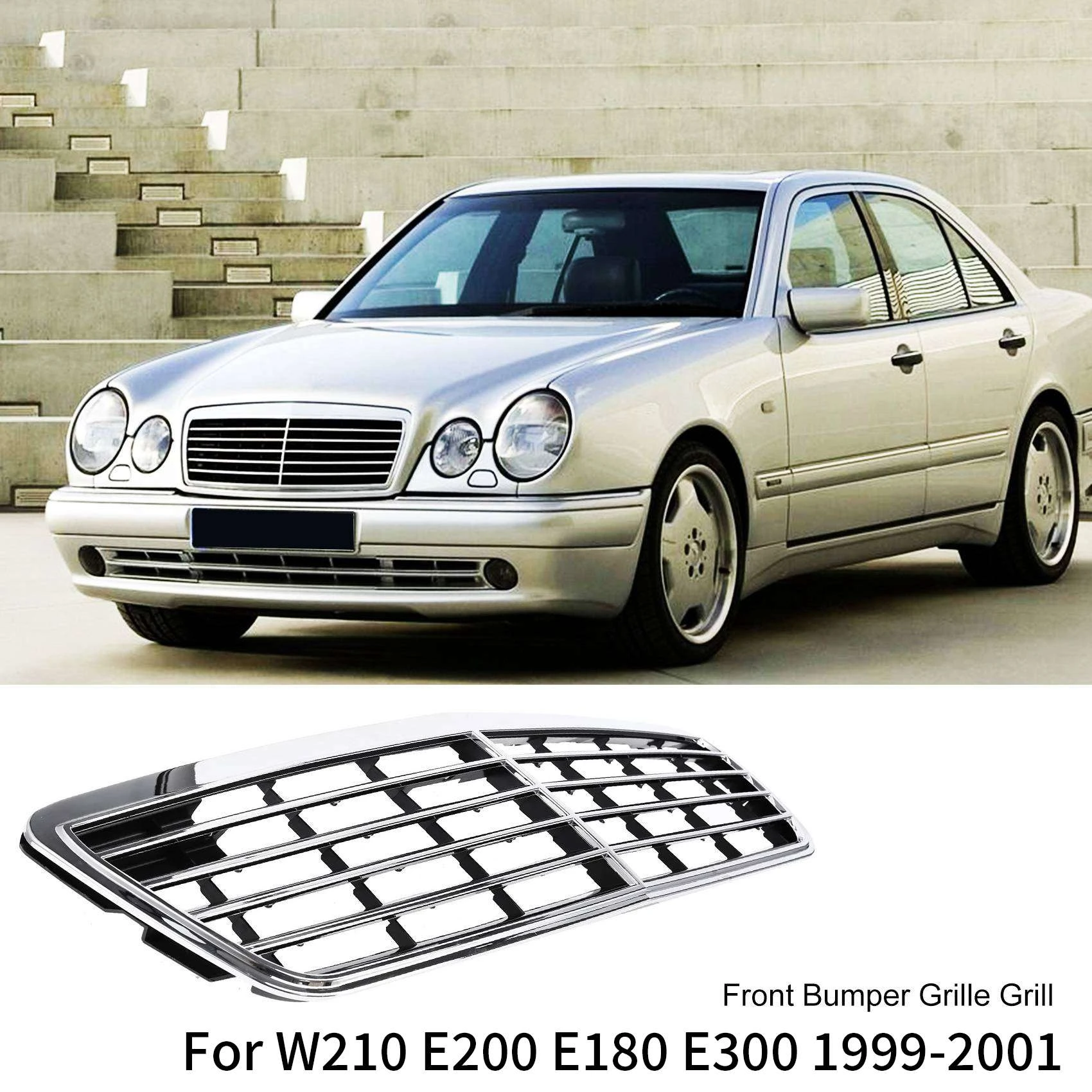Car Front Bumper Grille Grill For Mercedesbenz W210 E200 E180 E300