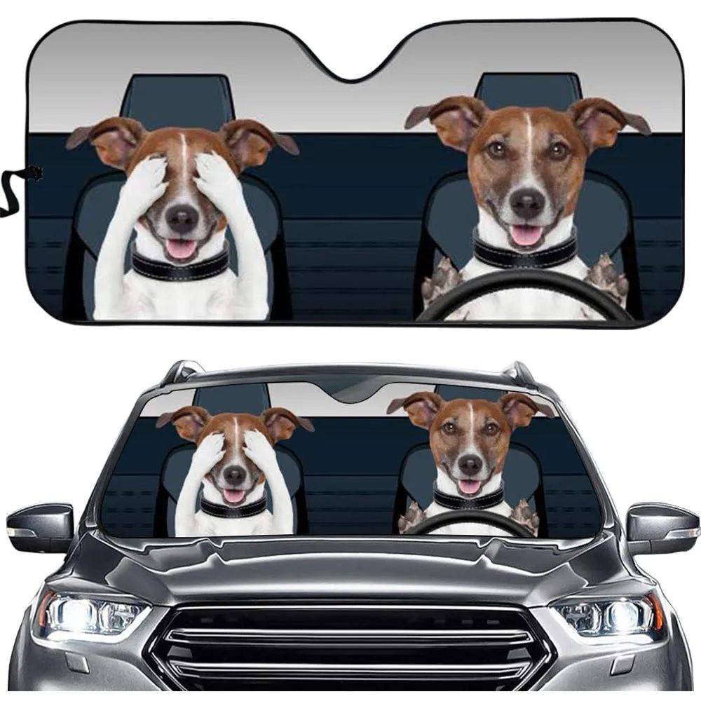 

Funny Animal Dog Design Car Sun Shade for Windshield Cars Heat Reflector Car Windshield Sun Shade Car Protector 2020