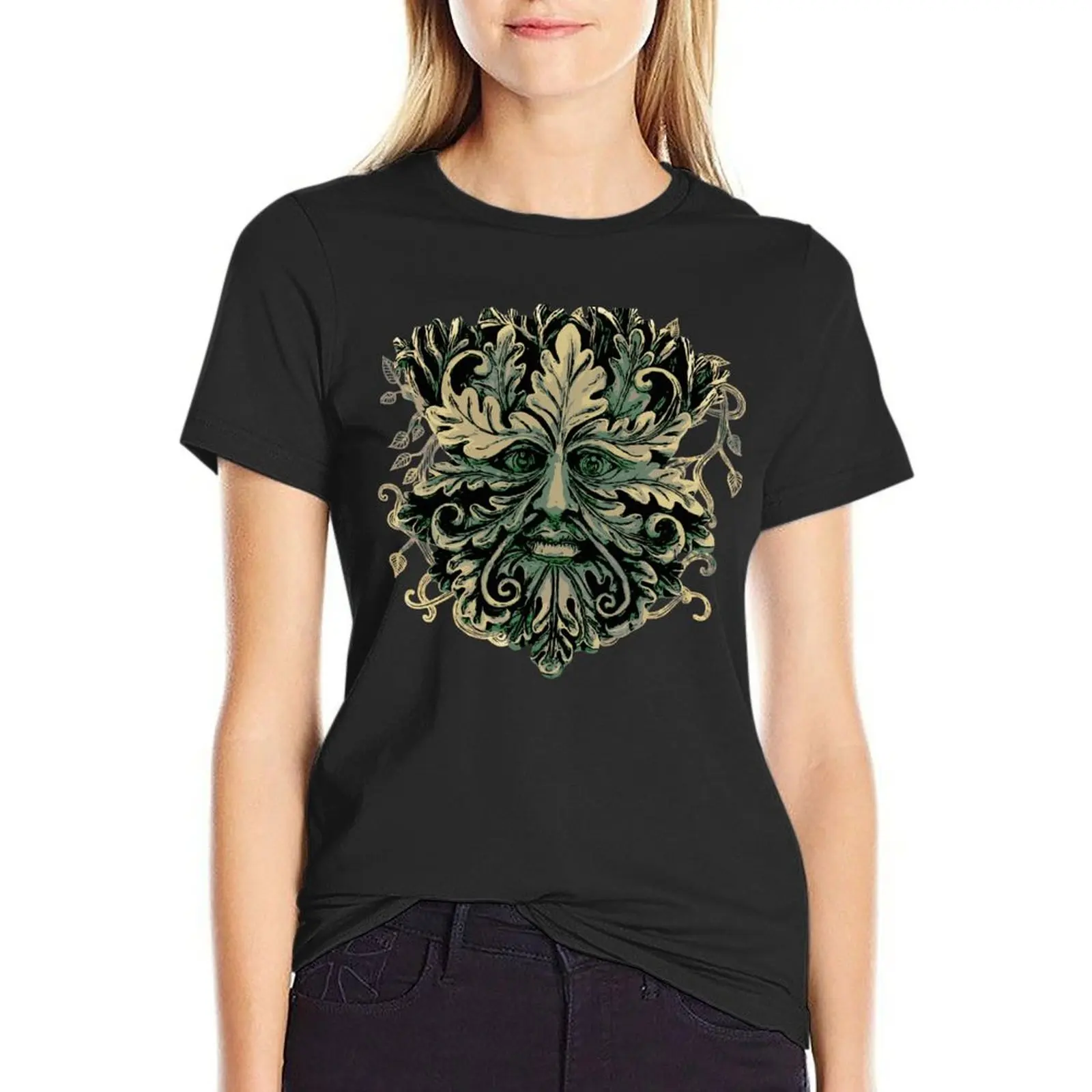 

The Green Man T-Shirt white t-shirt dress for Women sexy summer clothes for Women
