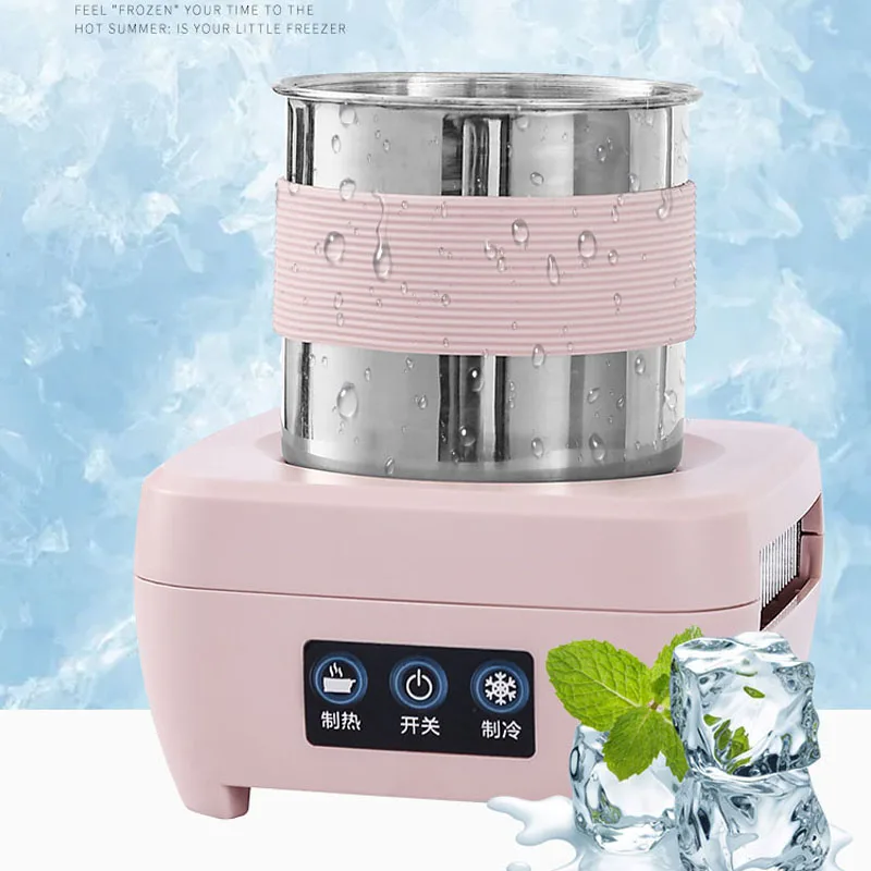 2 In 1 Fast Cooling Cup Heater Cup Mini Refrigerator Electric Cooler Pop  Cans Beverage Coffee Milk Warmer Mug Cooler Cup Home