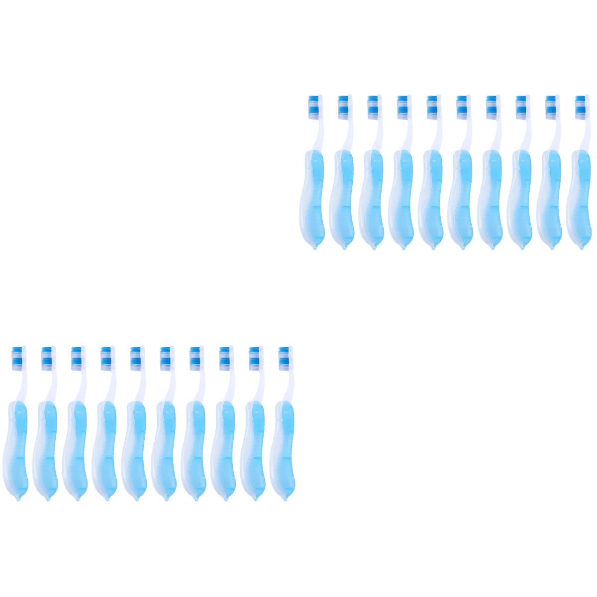 

20 Pcs Tooth Brush Kids Folding Personality Toothbrushes Camping Travel