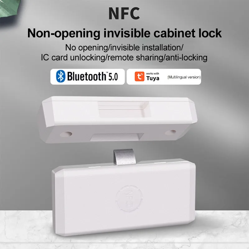 

Keyless Cabinet Lock Tuya App Remote Control bluetooth-compatible Smart Drawer Swtich Lock Security File Safe Security Home