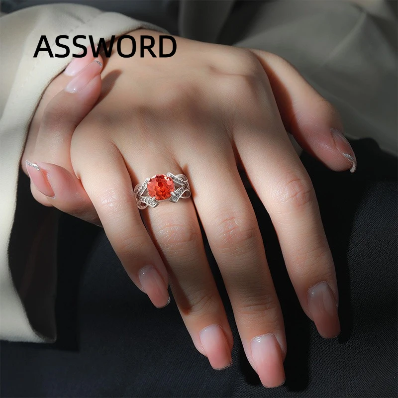 Sterling Silver Sky Blue Crystal Infinity Band Ring - Luxury Jewelry Gift