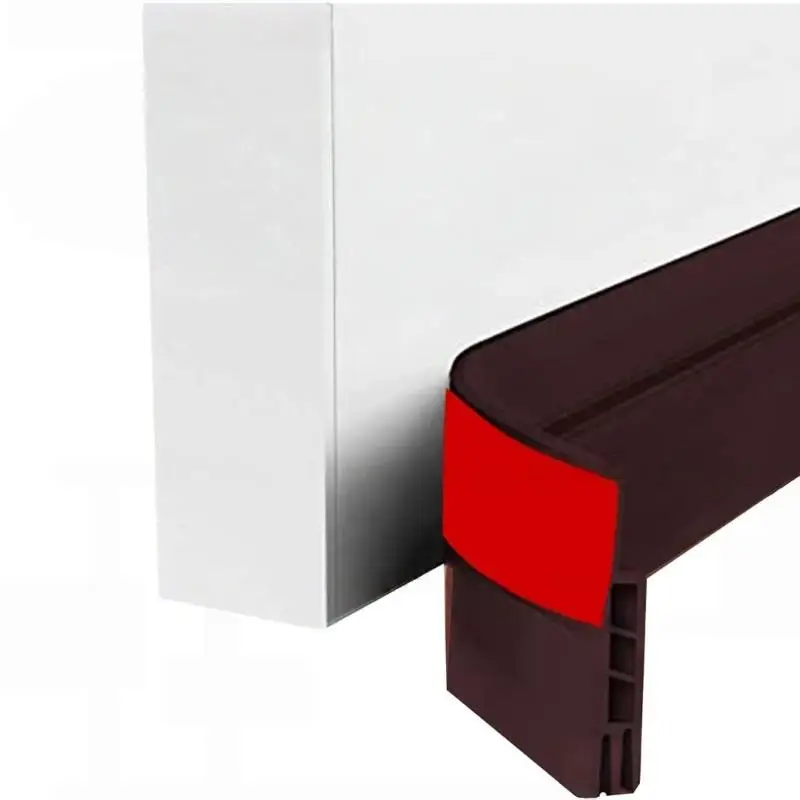 Rubber Door Draft Stopper Weather Stripping - Under Door Seal for Noise and Dust Blocking, Energy-Saving Home Improvement Solution