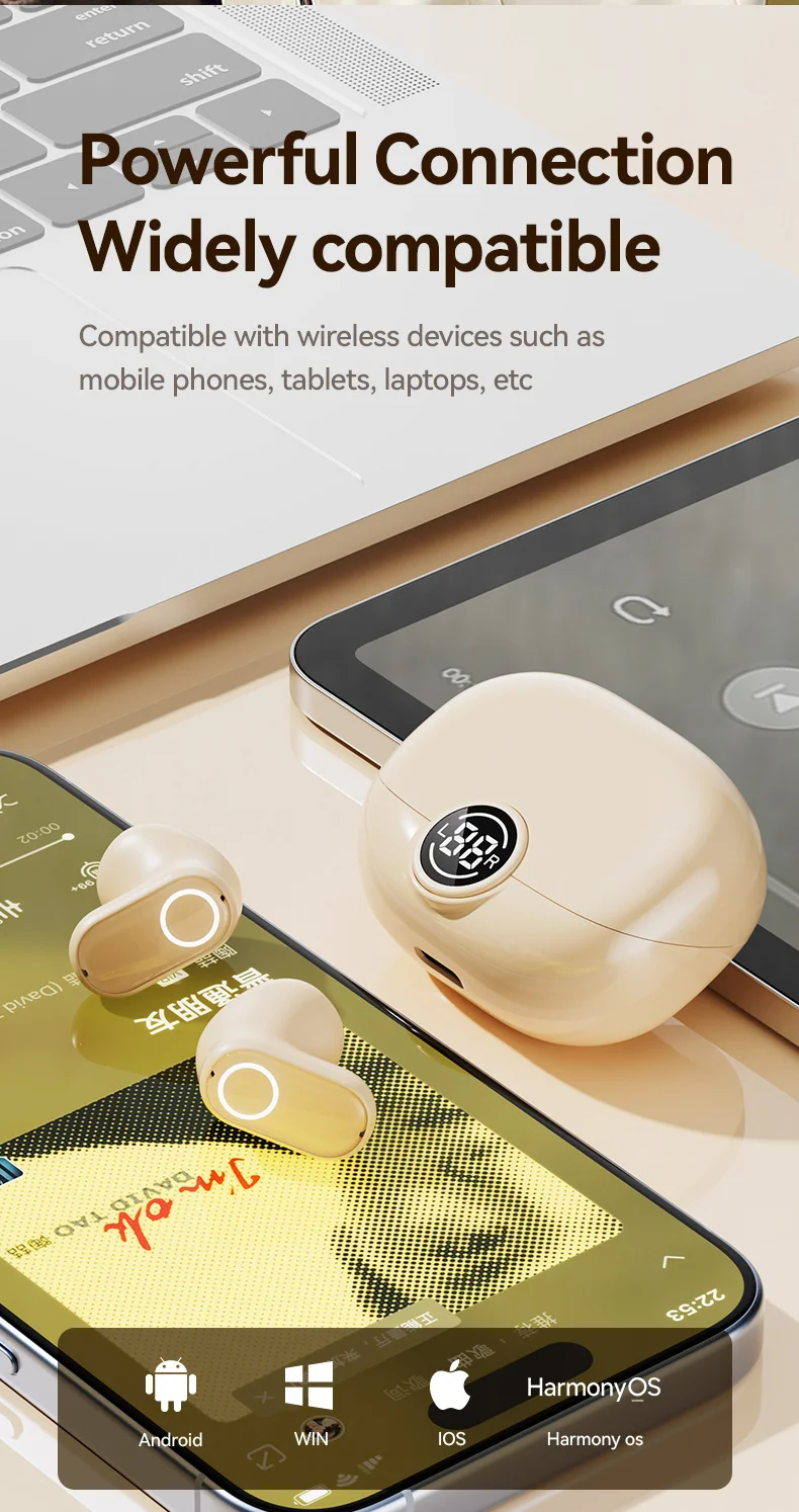The new wireless Bluetooth headphones M89 mini short-handled creative in-ear spo
