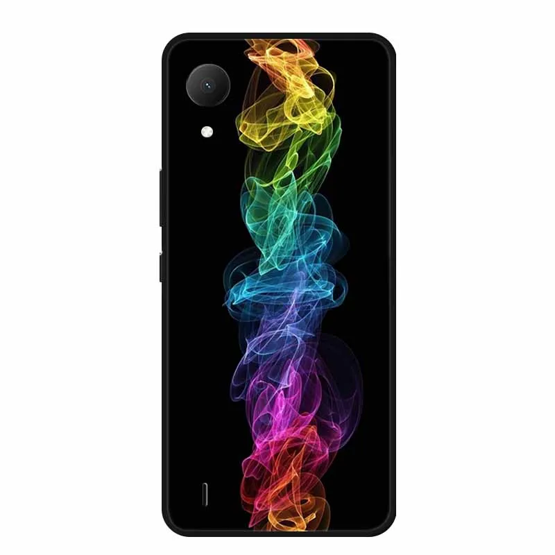 Rose Flower Design Black Silicone Soft Phone Case - Elegant Protective Back Cover