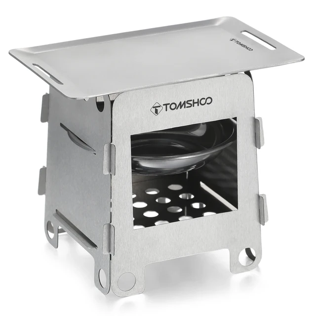Tomshoo Fa Kályha Hátizsákos Égő W Alkohol Tálca Grill Háló Serpenyő Kültéri Kemping Túrázáshoz - Image 3